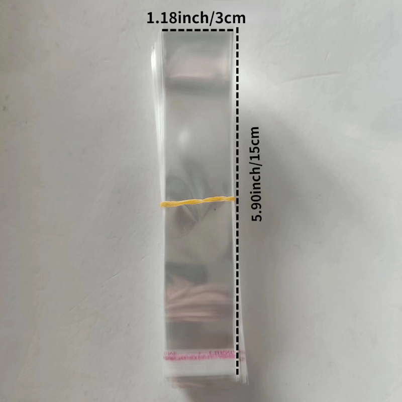 48pcs Transparent Self-Adhesive Bags for Packaging